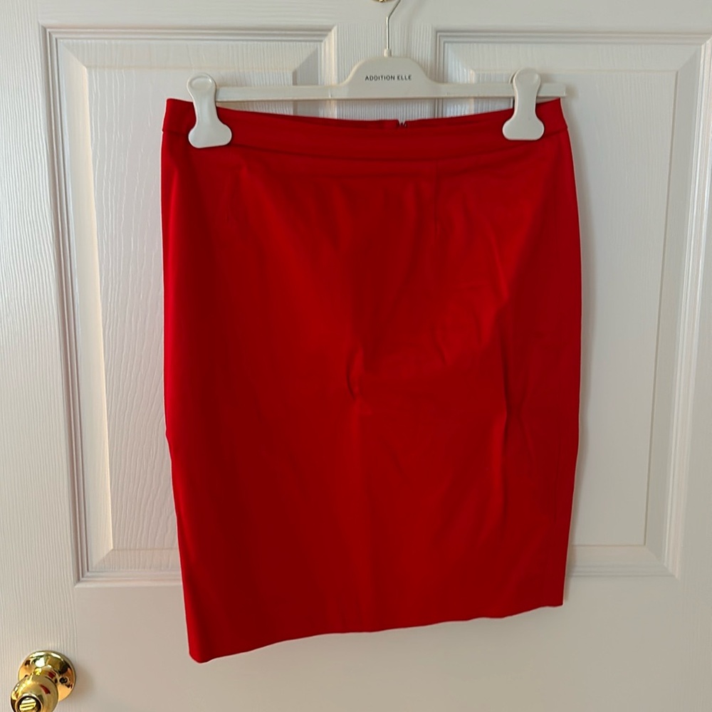 Petite red skirt